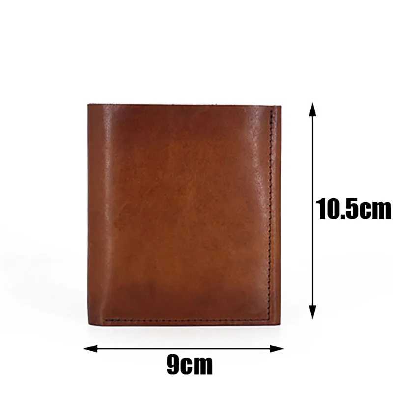 Deep Brown AETOO имплантированный маленький кошелек, кожаный, мужской кожаный Тонкий Пряжка Ретро Карта Сумка, нулевой кошелек женщина - Цвет: Deep Brown