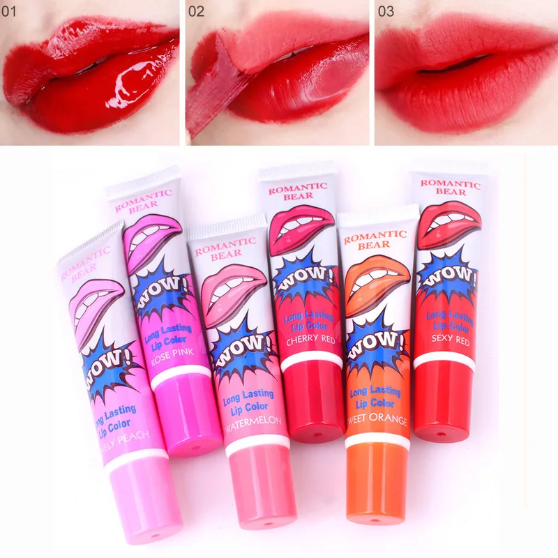 

The Latest 6 Colors Peeling Off Liquid Lipstick Waterproof Long Lasting Lip Oil Makeup Lip GlossLipstick Cosmetics LipglossBase