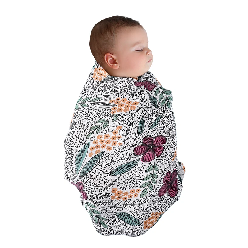 Kangobaby #My Soft Life# Bamboo Cotton Muslin Gauze Baby Blanket Nursing Cover Super Soft Rainbow Pattern Newborn Quilt