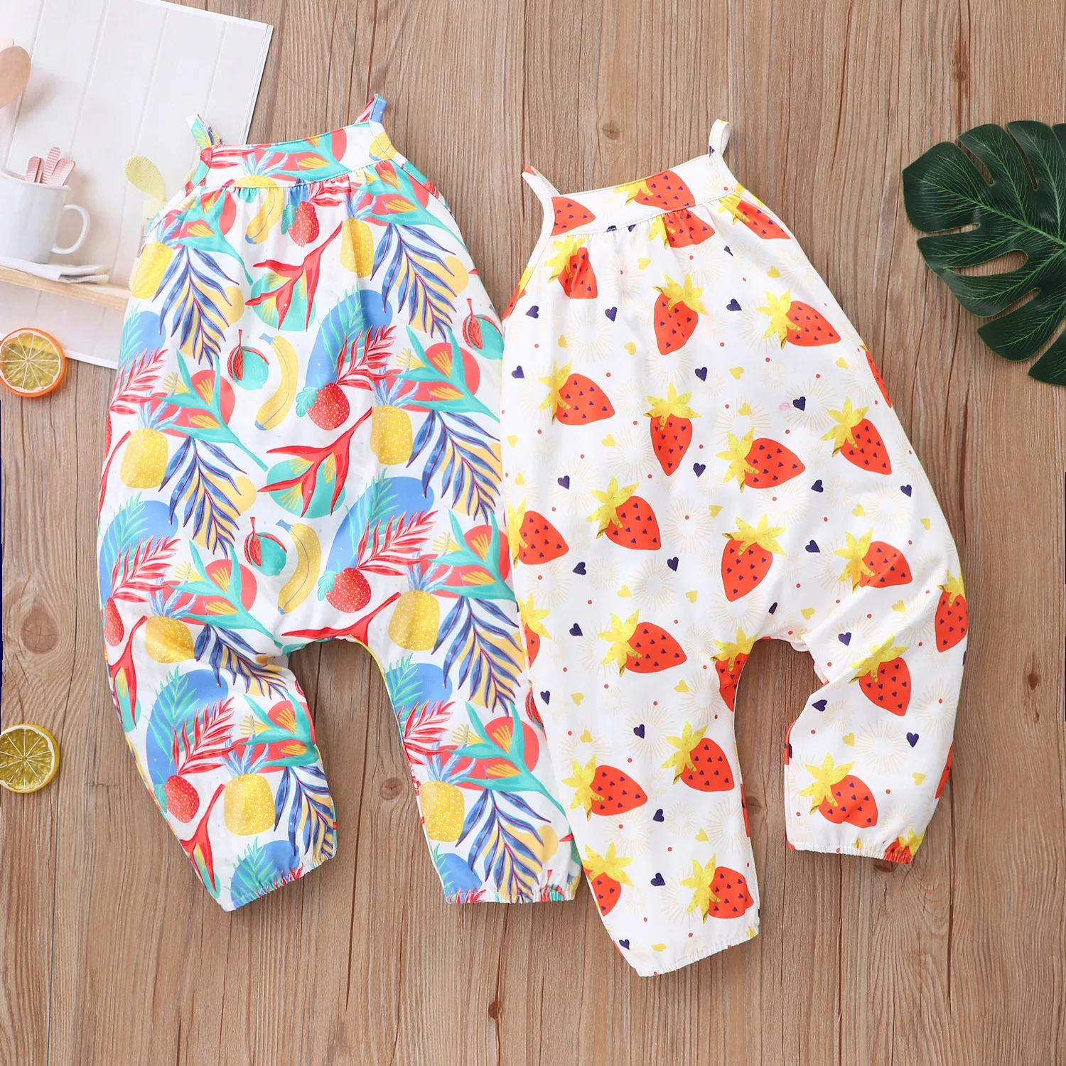 

Infant Baby Girls Summer Thin Colld Print Outwear Kids Casual Cotton Casual Jumpsuits Toddler Overalls Sunsuits Rompers 3-12M