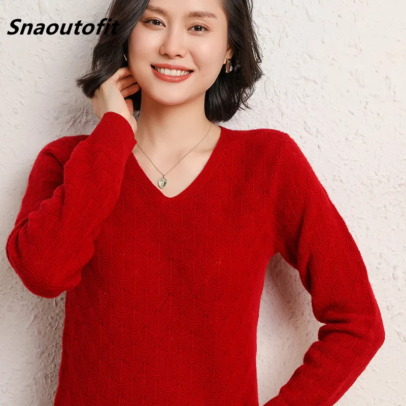 

Snaoutofit Cardigan Women's Spring V-Neck Pullover Short Bottoming Shirt Long Sleeve Loose Outer Wear Bright Silk Fashion Hot