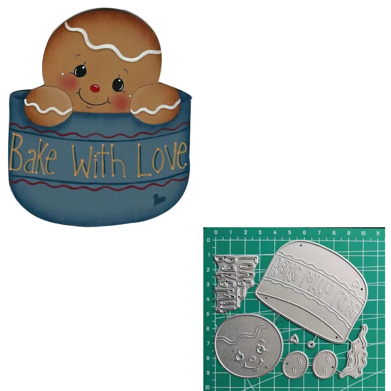 Металлические штампы для вырезания имбиря трафареты рукоделия скрапбукинга