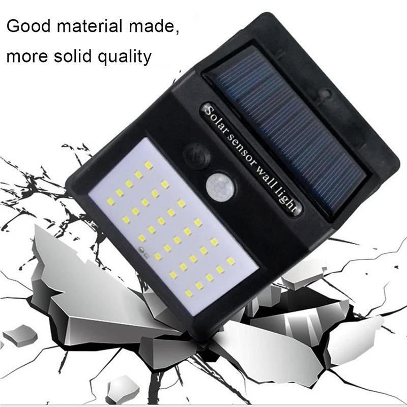 Светодиодный светильник на солнечной батарее с датчиком движения настенный