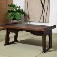 burning tung wood floating window table japanese kang table low table floor table solid wood tatami tea table folding table