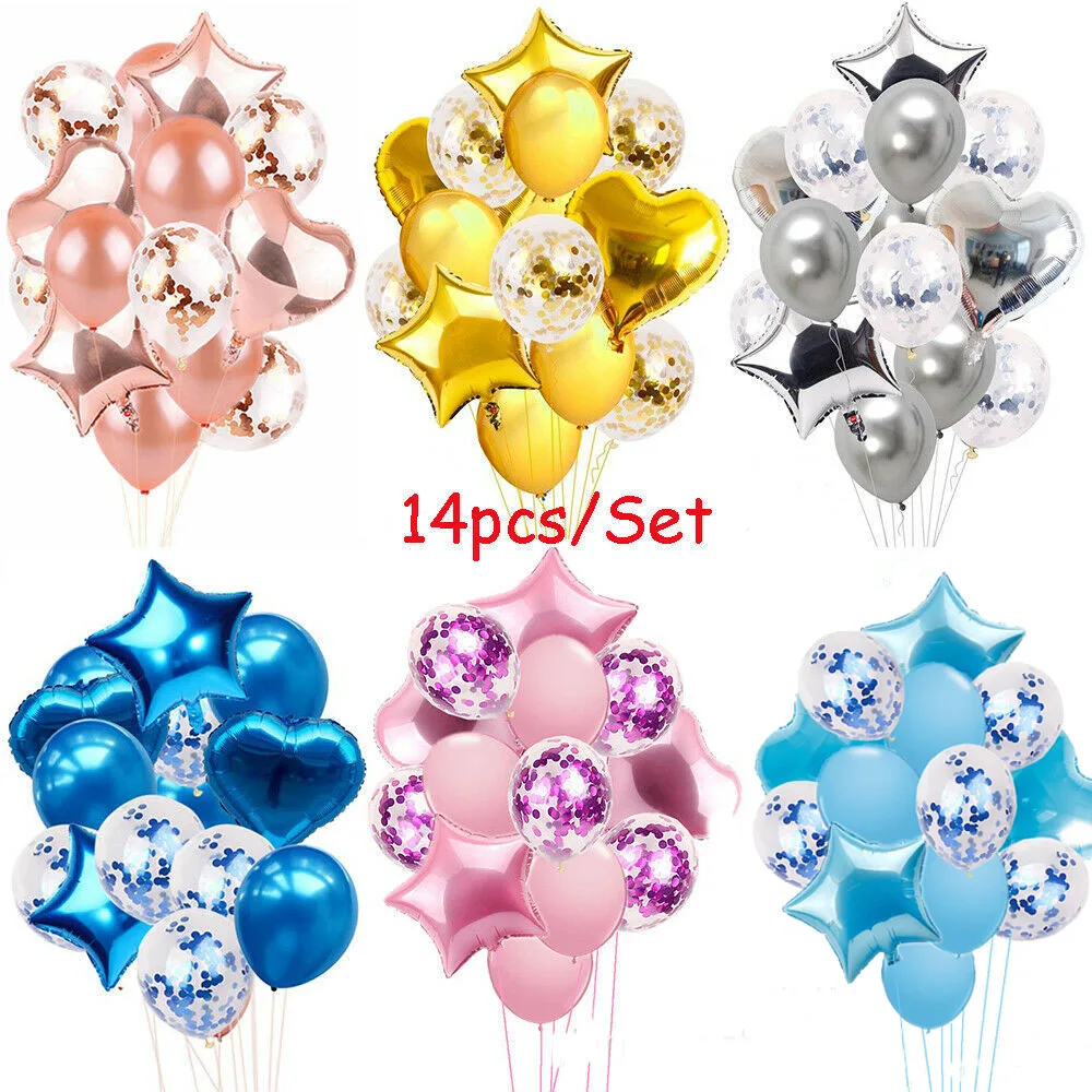 Алюминиевая фольга латекс 12 дюймов 18 воздушные шары украшения для дня рождения