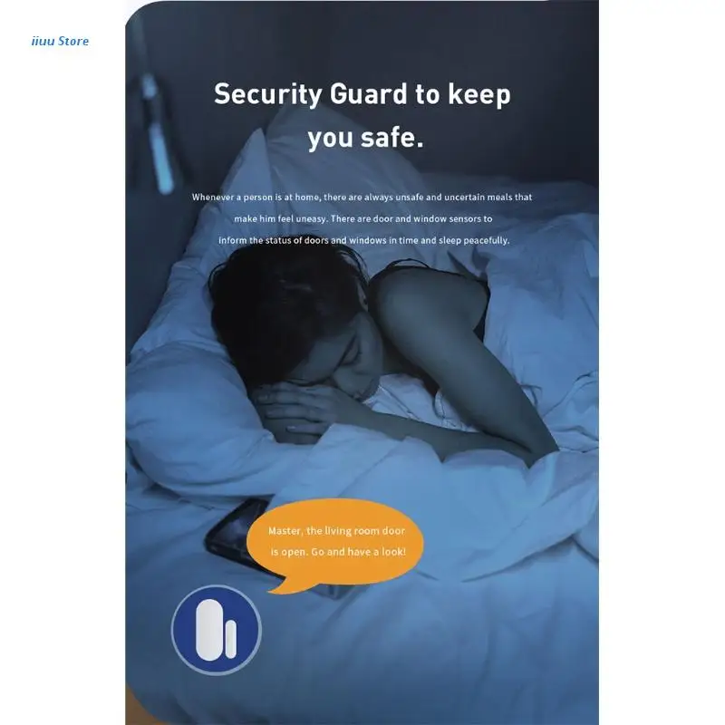 

Home Door Sensor with Zigbee APP Wireless Smart Home Security System Set L5YE