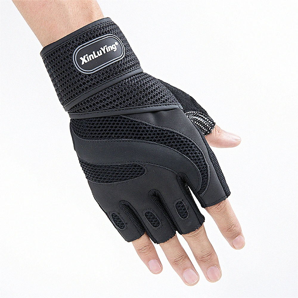 Фитнес перчатки для тяжелой атлетики Нескользящие гантели гимнастические