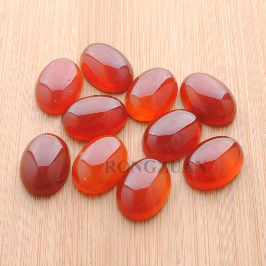 RONGZUAN Бесплатная доставка темно-красный агат драгоценный камень овальный кабошон