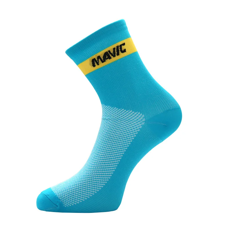 

Новые Элитные велосипедные носки, уличные дышащие спортивные носки из ткани, однотонные дизайнерские износостойкие носки для бега