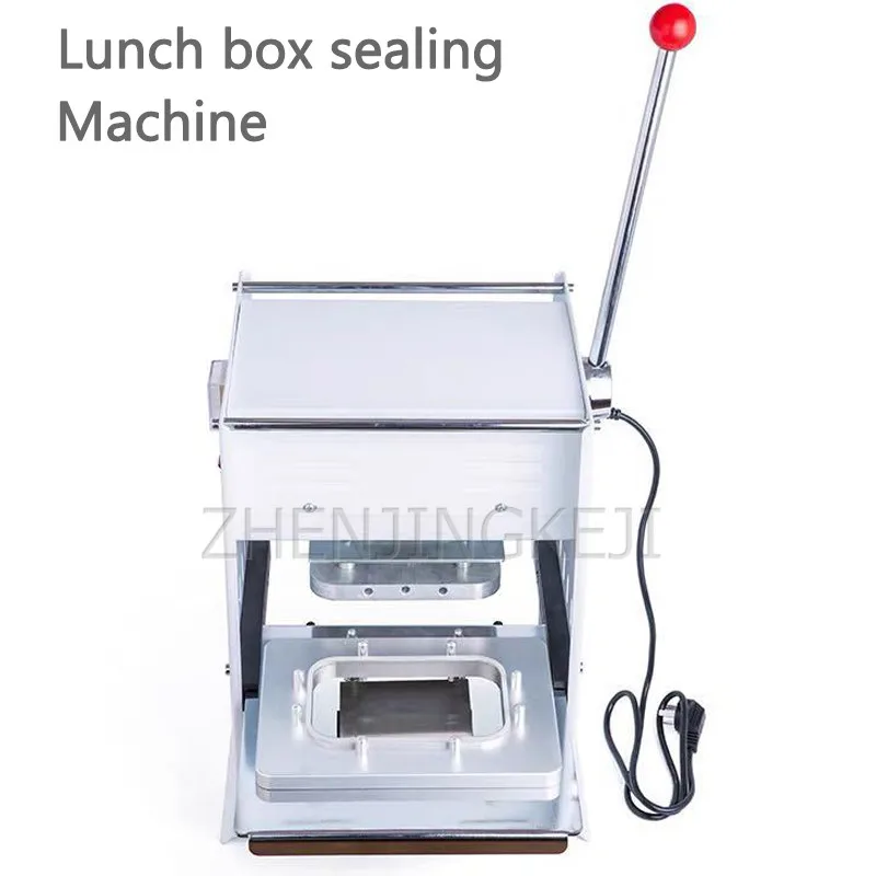 

220V Commercial Aluminum Foil Lunch Box Seal Mouth Machine Restaurant Takeaway Manual Bale Machine Food Processing Tools 1600W