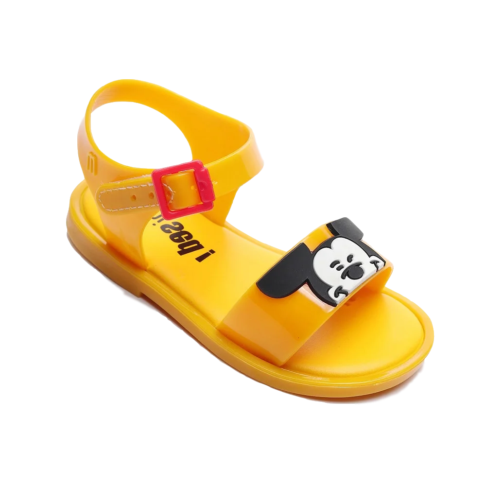 Mini Melissa/Новинка 2020 года прозрачная обувь с изображением Микки Мауса детские