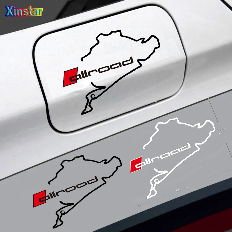 1PC Allroad Car Oil Tank Sticker For Audi sline rs A4 A6