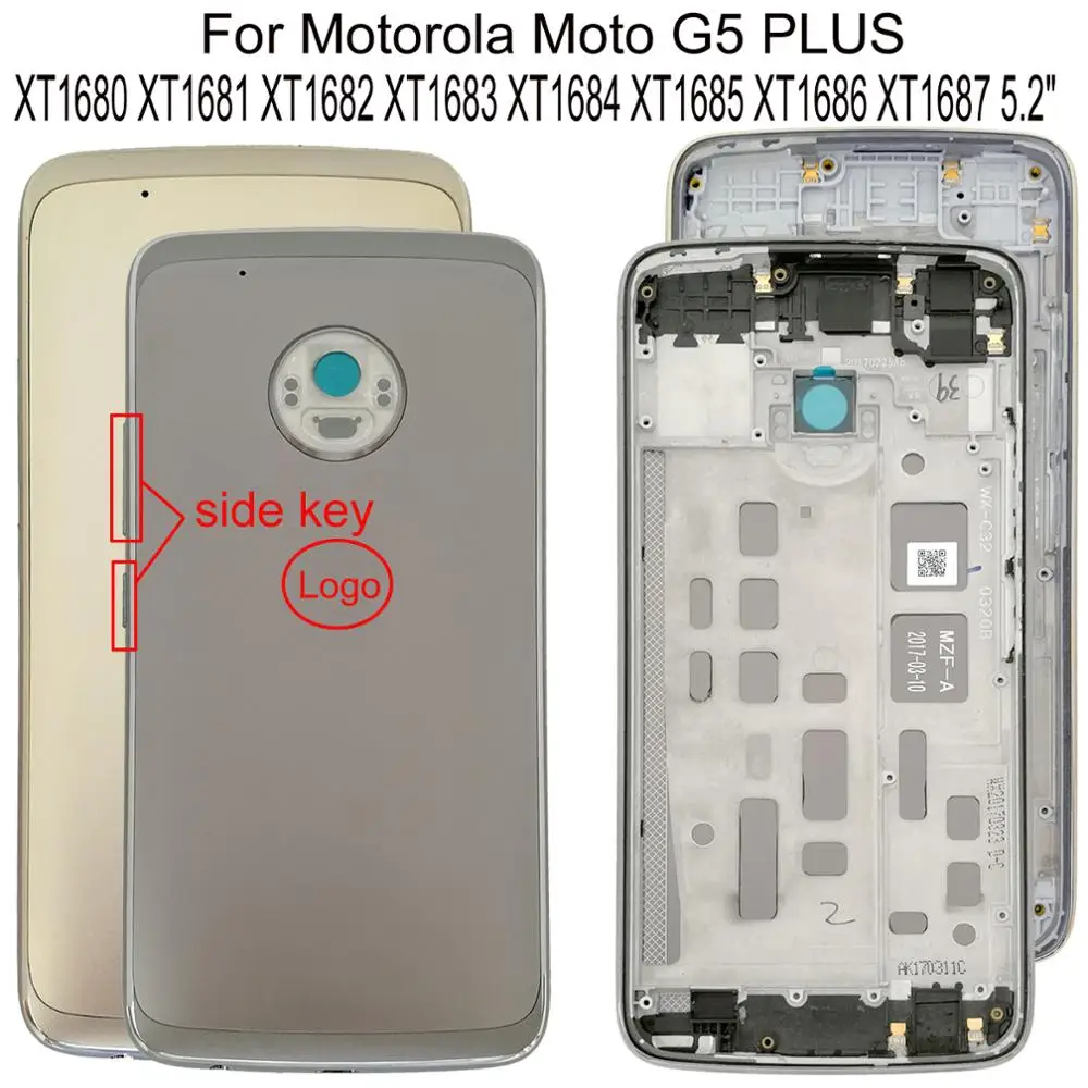 100% оригинальные новые для Motorola Moto G5 PLUS XT1680 XT1681 XT1682 XT1683 XT1684 XT1685 XT1686 задняя дверь