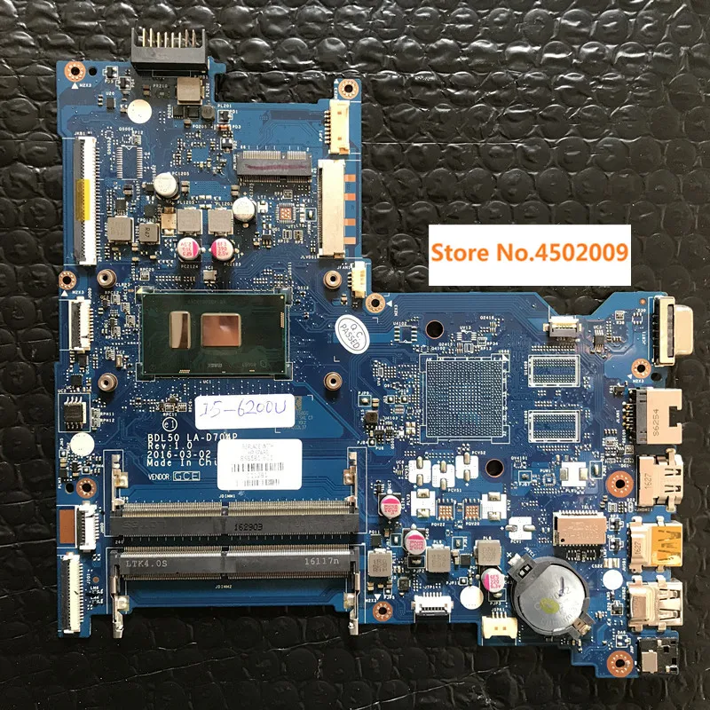 Материнская плата для ноутбука hp 250 G5 858581-601 858581-001 501-858581 с SR2EY/Φ VGA 100%
