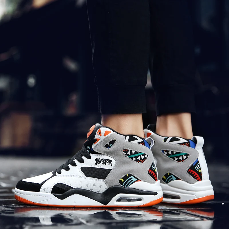 Баскетбольная обувь для мужчин оригинальные кроссовки в стиле ретро с воздушным