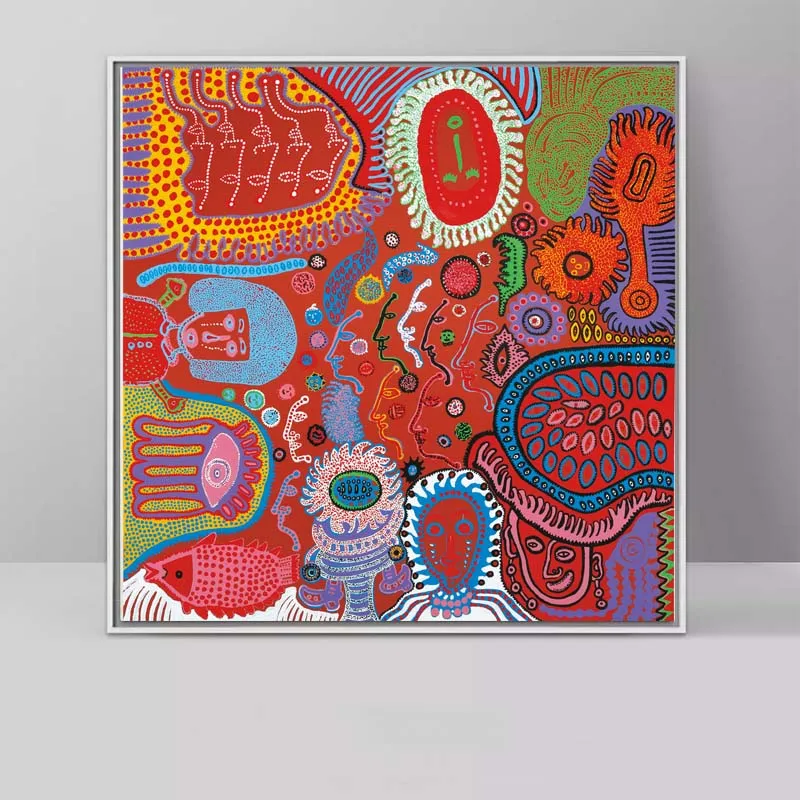 Простое искусство Yayoi Kusama постер холст картина мультяшная печать для детской
