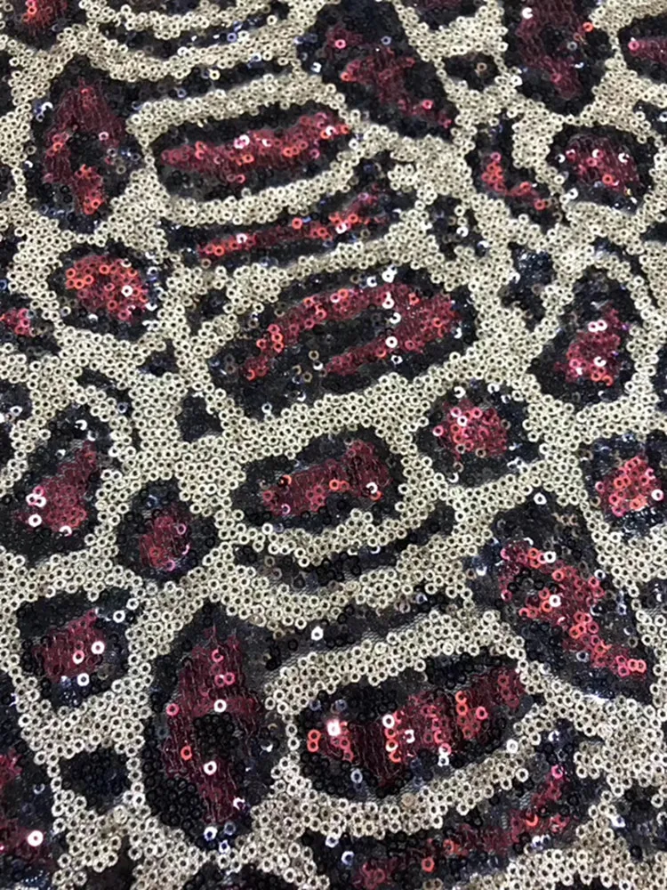 Красивая разноцветная необычная графическая леопардовая вышивка модная юбка