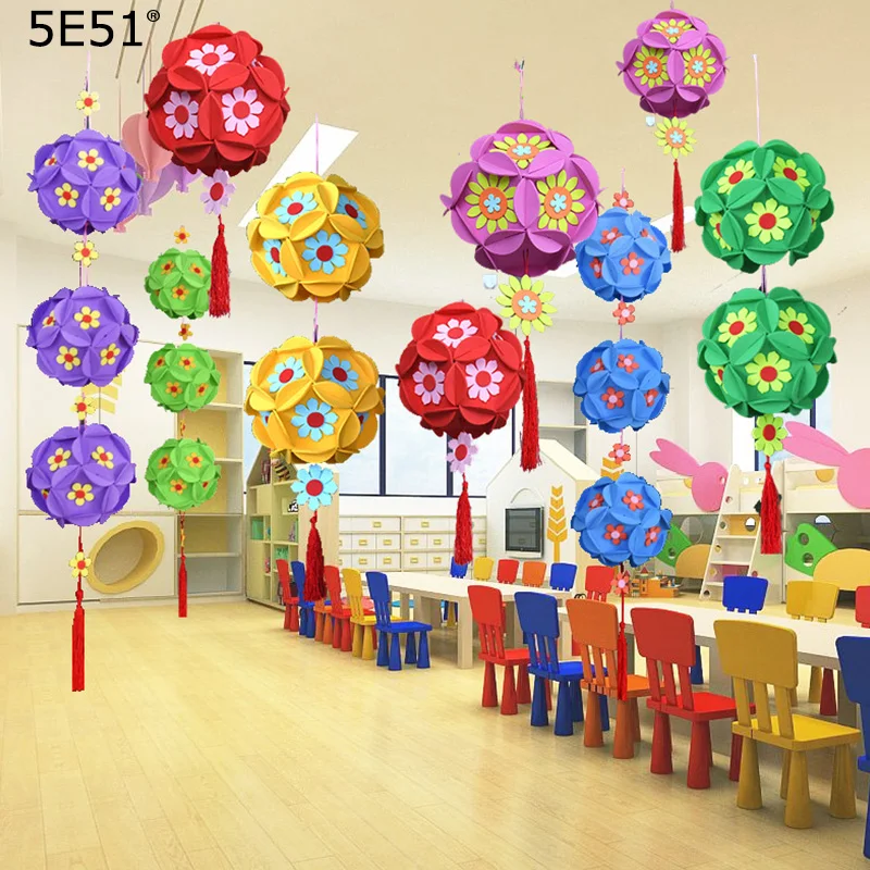 Декоративные украшения для детского сада Подвесной Потолочный шар из пены с