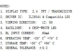 2,4 дюймов 36PIN HD TFT ЖК-экран ILI9341 8 бит параллельный Привод IC 240(RGB)* 320 QVGA No Touch tc750/vc731 rev. e32B