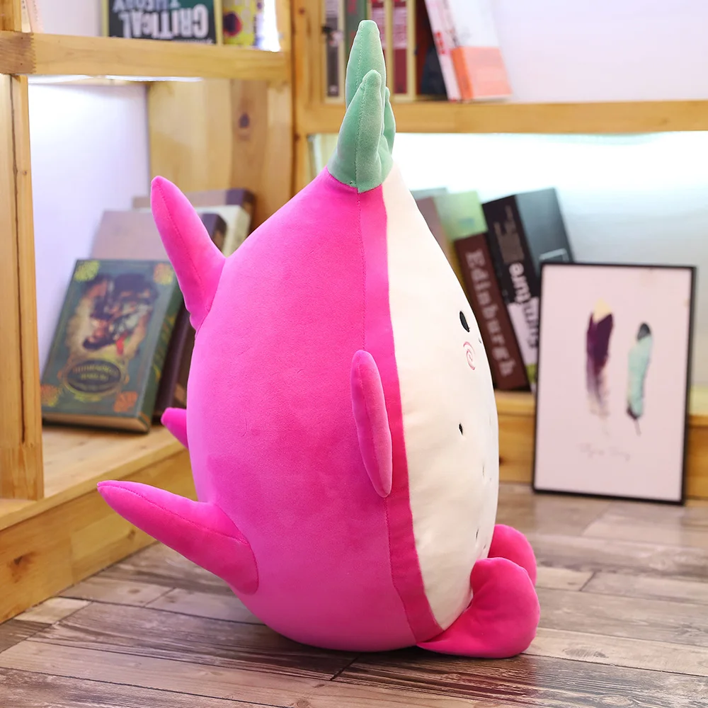 

1pc ins simulation plush toy stuffed doll cartoon fruit Pitaya sofa sleeping pillow cushion baby Room decoration Christmas gifts