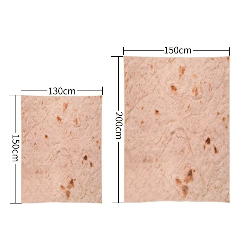 買取 快適なソフトトルティーヤburritoラップ毛布冬暖かいソファベッドスローブランケットクリエイティブ食品プリントベッドカバークリスマスギフト