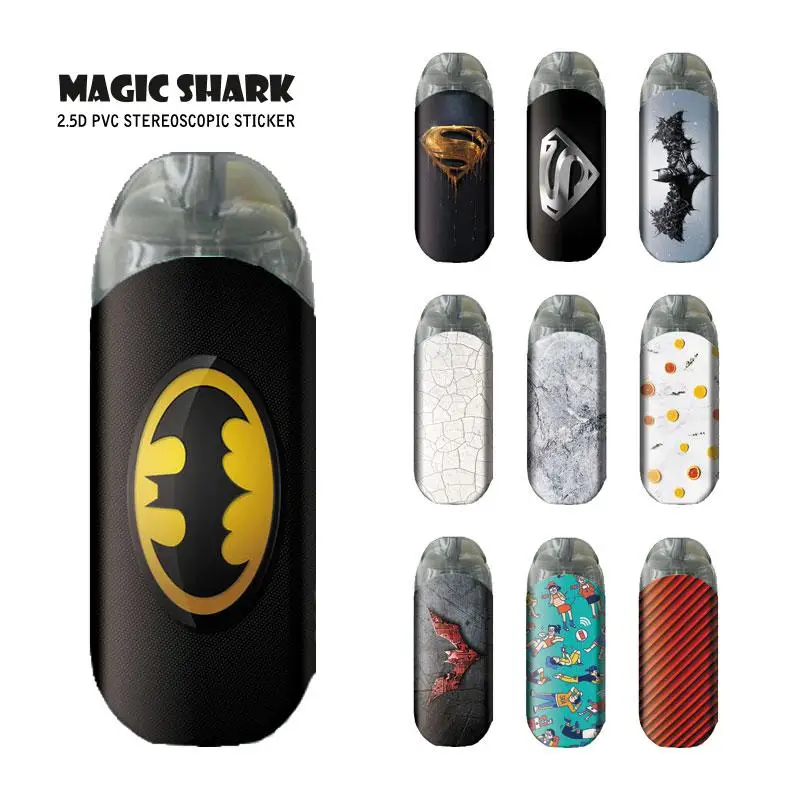 Модный водонепроницаемый чехол наклейка из ПВХ с изображением волшебной акулы и