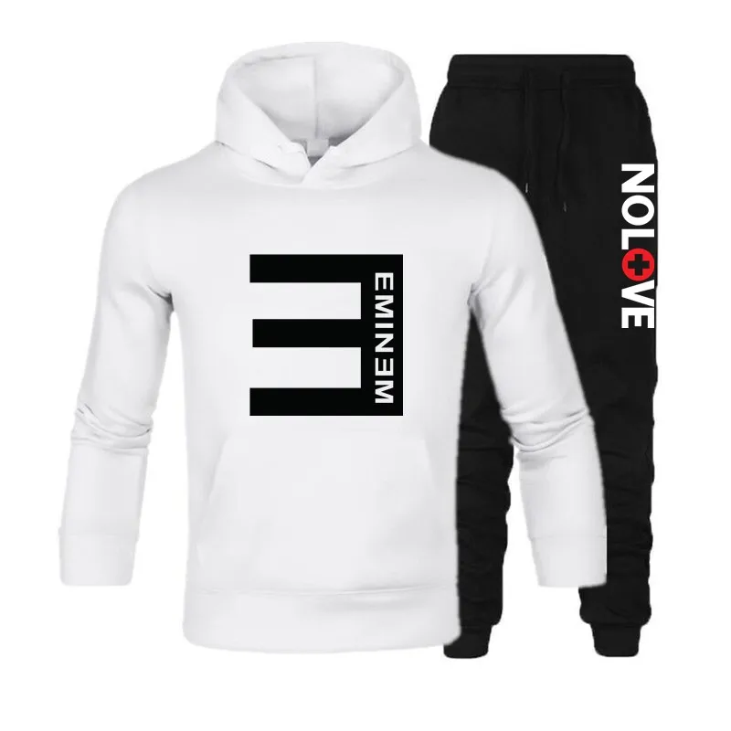 Новинка 2021 свитшот с надписью Eminem мужские толстовки модная однотонная толстовка