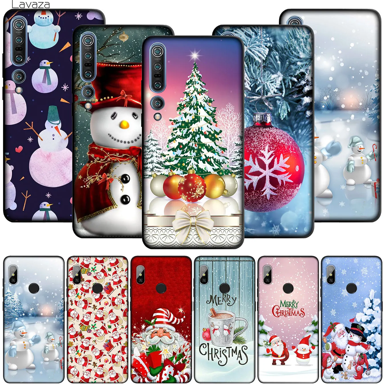 Снежная зима Счастливого Рождества Мягкий силиконовый чехол для Xiaomi 10 9 9T 8 SE A1 A2 A3