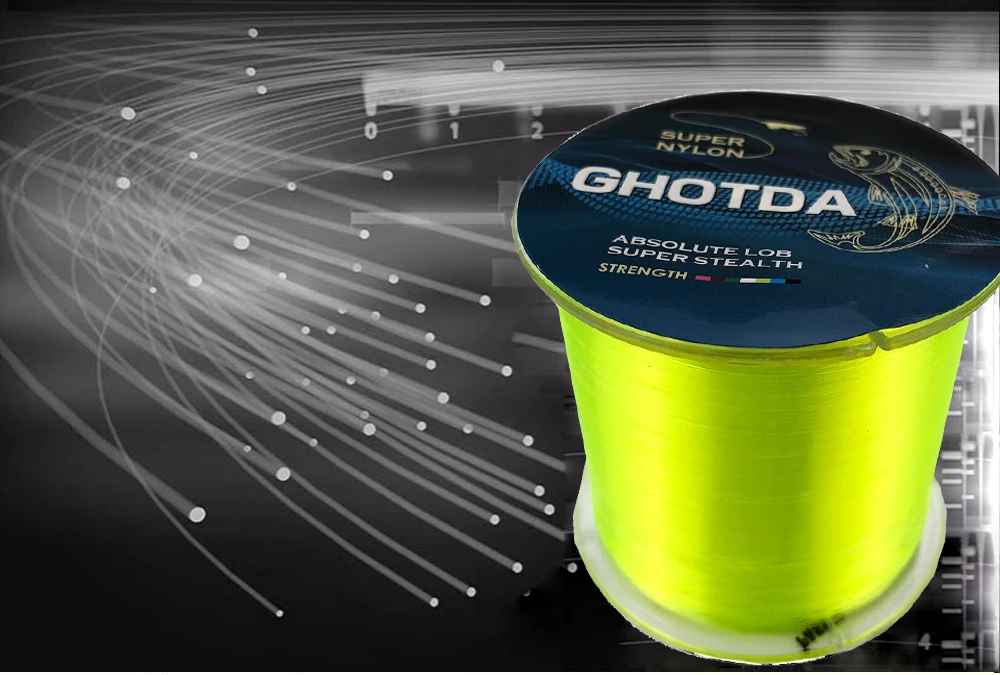 GHOTDA 5-30 фунтов 500 м 0,168-0,5 мм нейлоновая леска супер сильная мононить