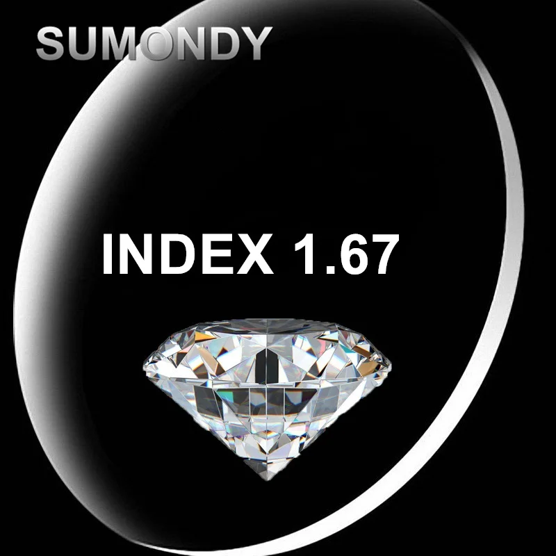 SUMONDY Index 1 67 антирадиационное покрытие асферические линзы из твердой смолы для