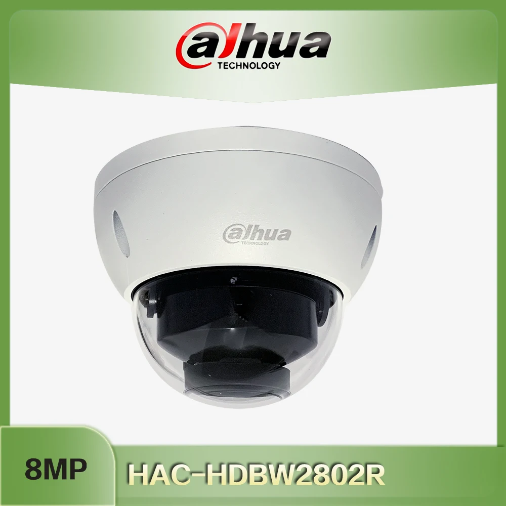 

Dahua 4K Starlight HDCVI Camera IR Dome Camera HAC-HDBW2802R Audio in interface CVI/TVI/AHD/CVBS output switchable CCTV Camera