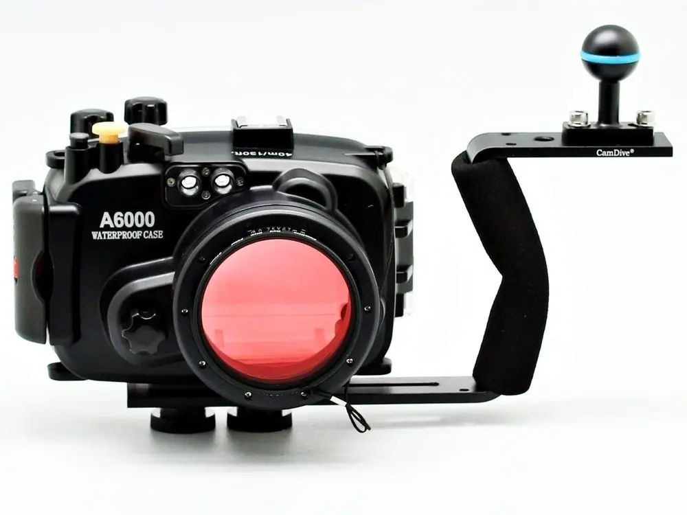Корпус для подводной камеры Meikon Sony A6000 (16 50 мм) 40 м/130 футов + ручка дайвинга 67 мм