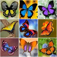 diy butterfly 5d diamond painting full square drill flower diamond embroidery cross stitch mosaic room decor wall art gift