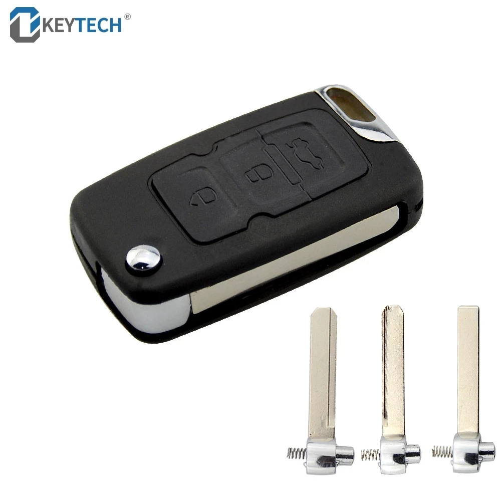 OkeyTech 3Buttons Remote Car Key Shell Case Fob For Geely Emgrand 7 EC7 EC715 EC718 Geely Emgrand 7-RV EC7-RV EC715-RV EC718-RV 