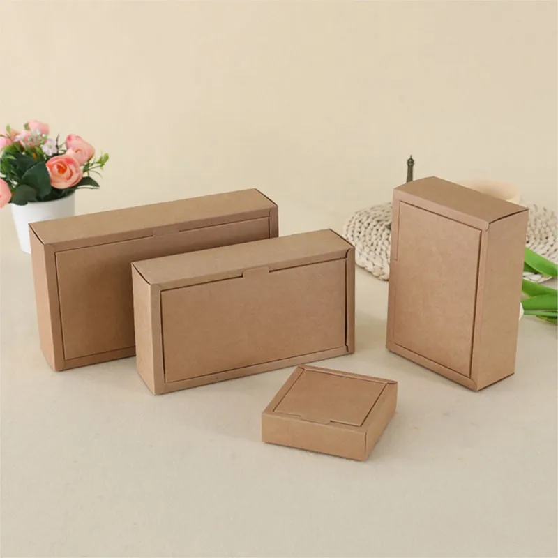 

10pcs/lot 23x12x6.5cm Kraft Paper Carton Renovate Box Tea Flowers Plants Tea Packing Case Glasses Wolfberry Fruits Gift Boxes