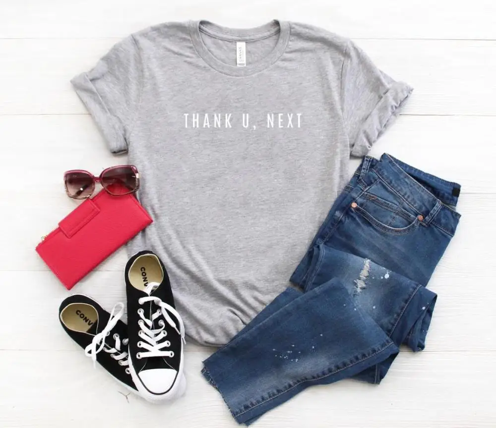 

Thank U Next Letters Women tshirt Cotton Casual Funny t shirt Gift For Lady Yong Girl Top Tee Drop Ship P141