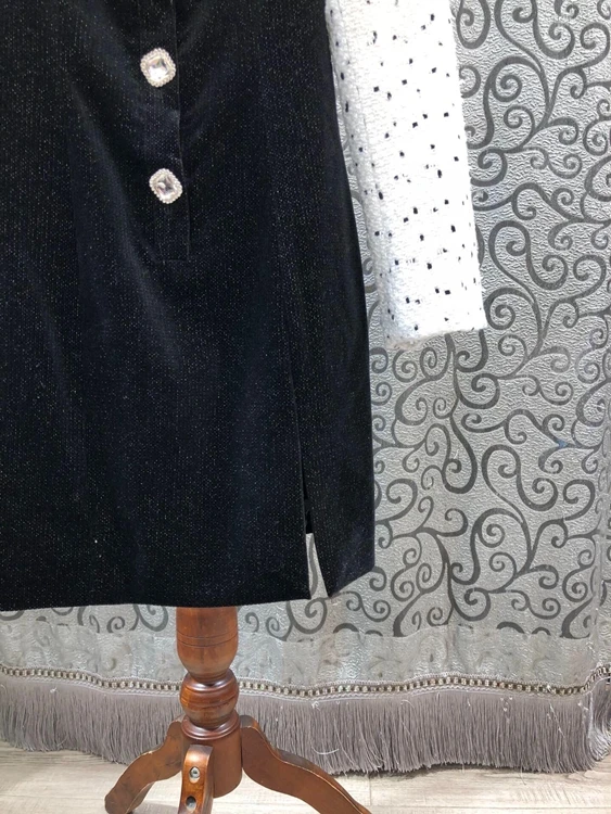 

2021 Early Spring Dress High Quality Women Sexy Square Collar Polka Dot Print Wool Patchwork Long Sleeve Bodycon Dress Mini
