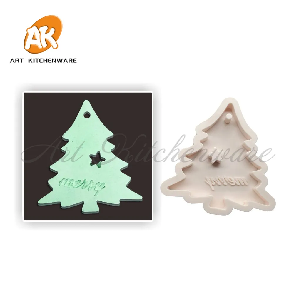 

4 стиля Рождественская елка снежинка силиконовая форма для украшения торта мастика сахарная мастика инструменты силиконовая форма конфеты...