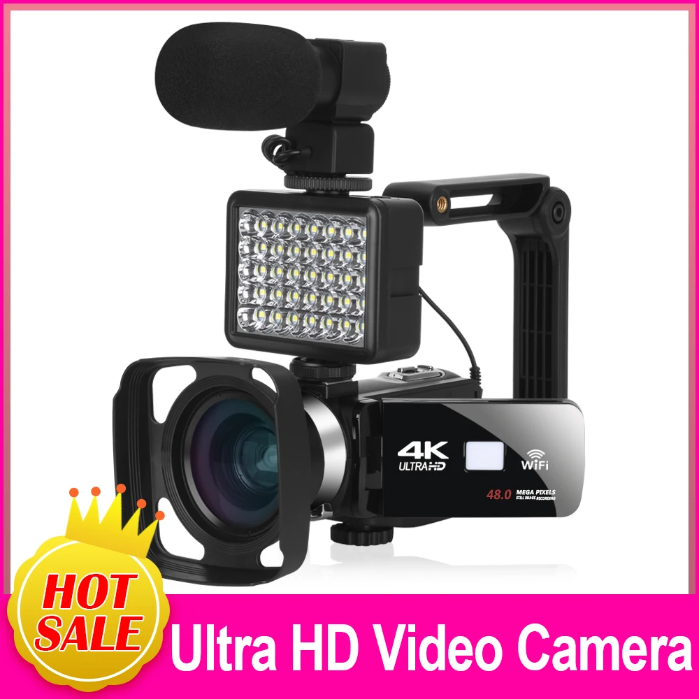 Цифровой Камера сверхвысокой четкости 4K Ultra HD видео для Facebook 48MP 3 0 дюймов IPS