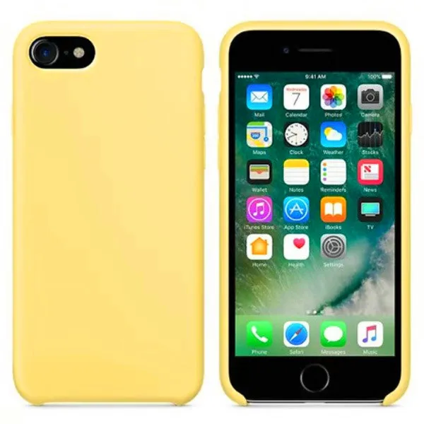 Цвет: желтый Силиконовый чехол для телефона для Iphone 7, 8 Plus, чехол для Iphone 6, 6S Plus, X, XS, MAX, XR, 7, 8, без логотипа, Роскошный чехол s+ сумка - Цвет: Цвет: желтый