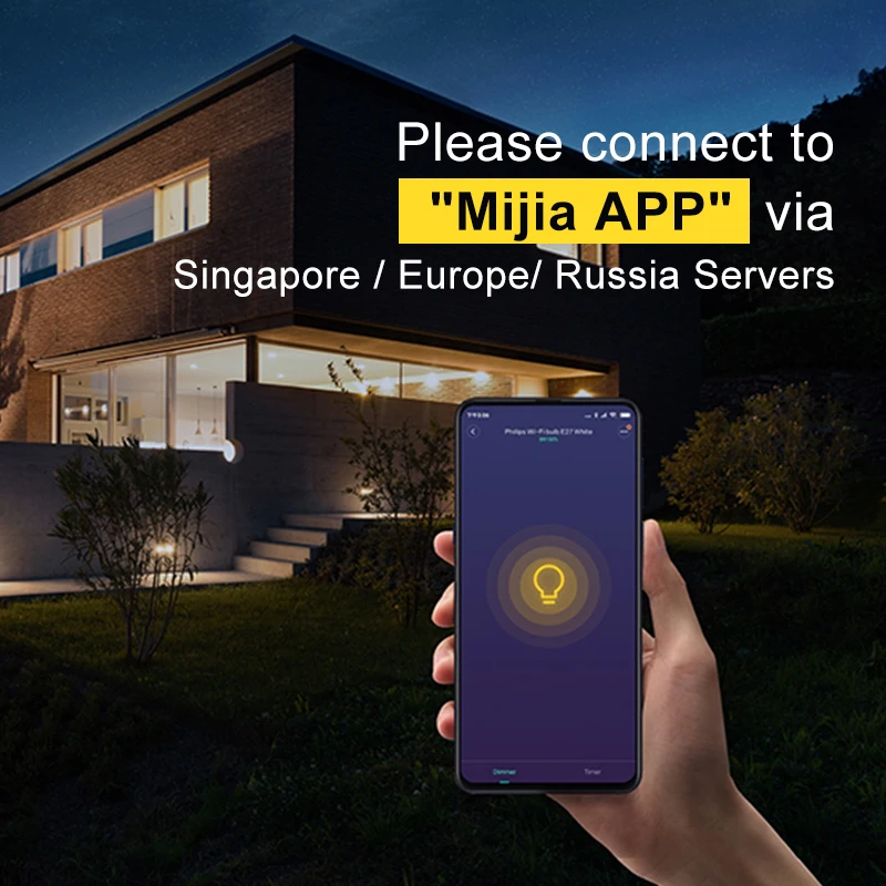 Умная Белая светодиодная лампа XIaomi E27 Mi Light APP WiFi дистанционное управление группы