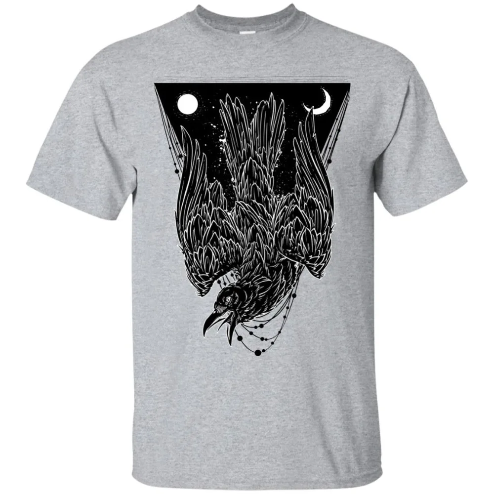

Black Crow T-Shirt, Crow Graphic Shirt, Men Unisex Crow Tribe In Summer of 2018 Pop Cotton Man Tee Funny Tee Shirts
