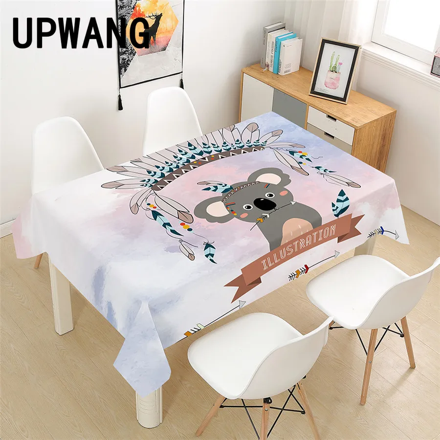 

Koala Animal Tablecloth 3D Printed Table Cover Rectangular Tablecloth Wedding Birthday Party Kitchen Home Decor