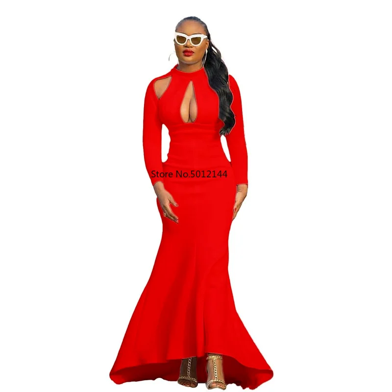 В африканском стиле годе юбка рыбка средней длины платья для женщин в Вечерние