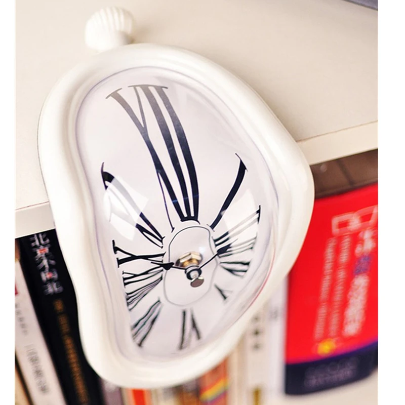 Новинка суперреалистичные расплавляемые искаженные Угловые настенные часы в