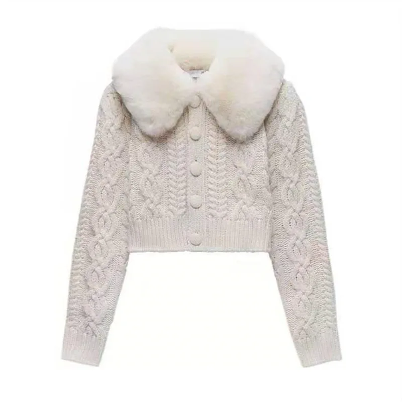 Кардиган женский с капюшоном и длинным рукавом однотонный белый