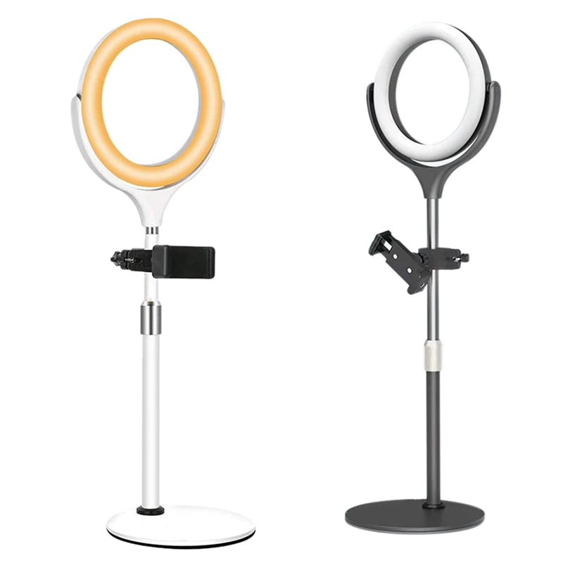 

LED Selfie Ring Light,Dimmable 3 Modes Makeup Ring Light 10 Brightness Lighting Light with Stand for YouTube