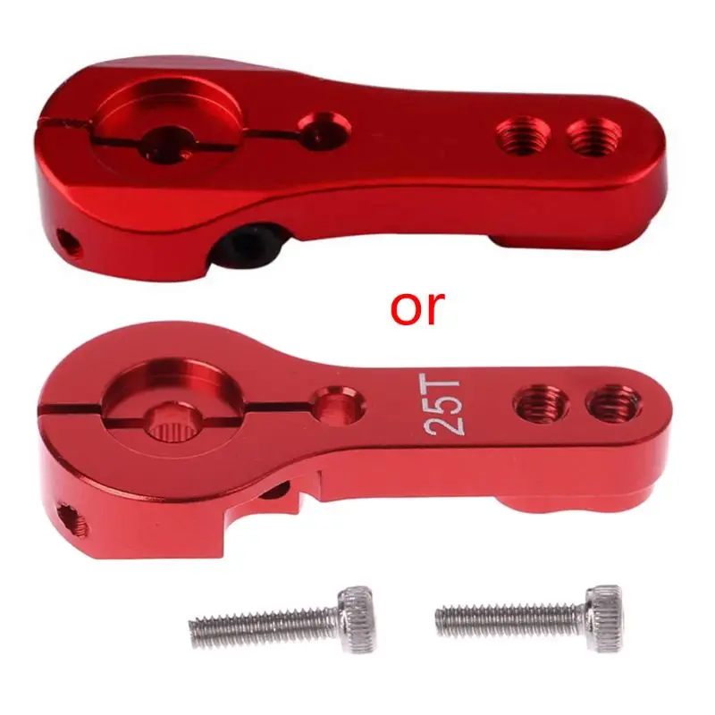 Горячая CNC алюминиевый Рог сервопривод 25T для Futaba стандартный красный|Детали и