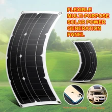 25W Multi-purpose Mobile Phone Charging Solar Power Generation Board Portable Emergency Charging Board for Vehicles and Ships