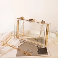 women acrylic clear purse cute transparent crossbody bag lucite see through handbags evening clutch events stadium approved